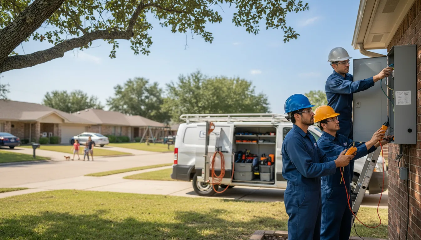 Certified electrician providing emergency electrical services in Ira, IA